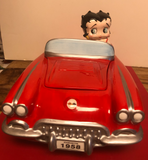Betty Boop Litte Red Corvette Cookie Jar Premiere Edition  (Retired)