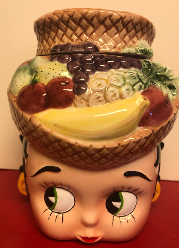 Betty Boop Carman Meranda Fruit Hat Cookie Jar