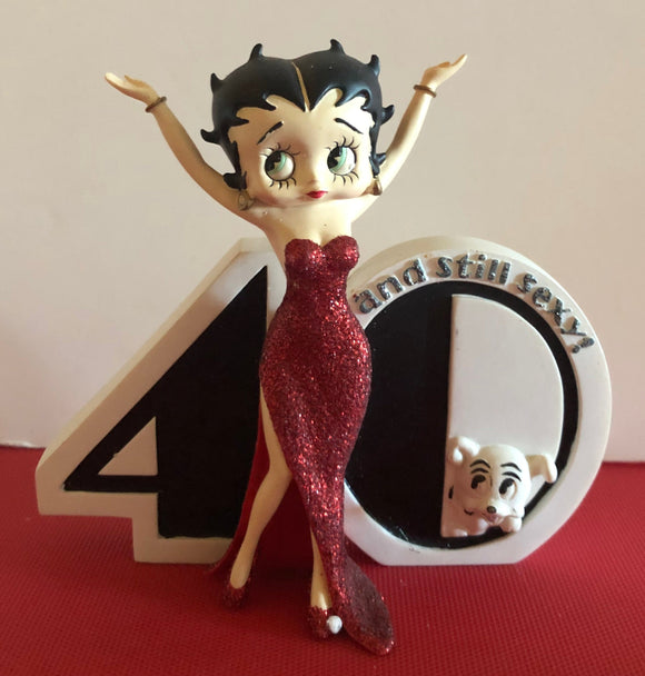 Betty Boop Sexy At 40 Figurine                        Retired    Hard to Find