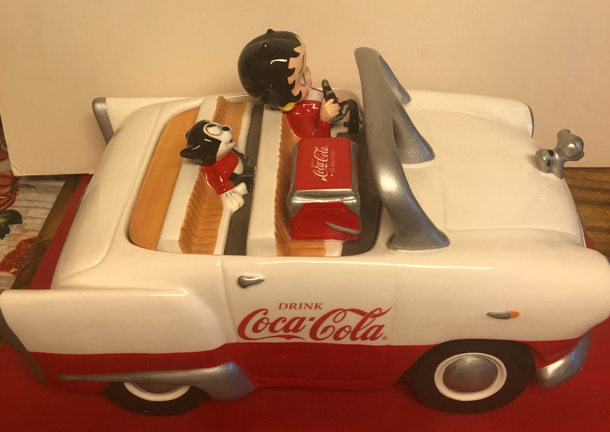 Betty Boop Limited Edition Coca Cola Car Cookie Jar (Retired
