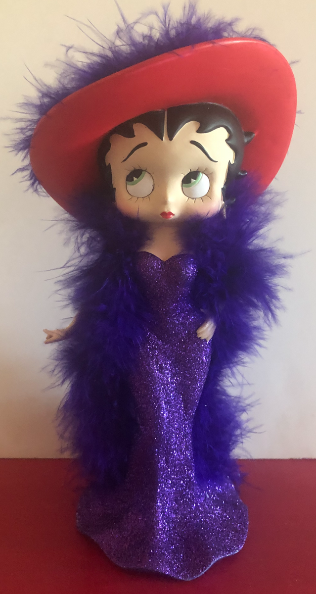 Betty Boop Chic Purple Dress Retired Hard to find! Goodies Galore the Betty Superstore Betty Boop Chic Purple Dress Retired Hard to find! Goodies Galore the Betty Superstore