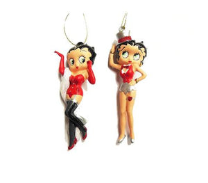 Betty Boop Ornament Blow a Kiss &amp; Showgirl Set/2 