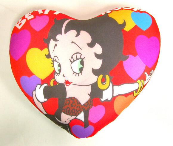 Betty Boop Heart Shaped Biker Pillow