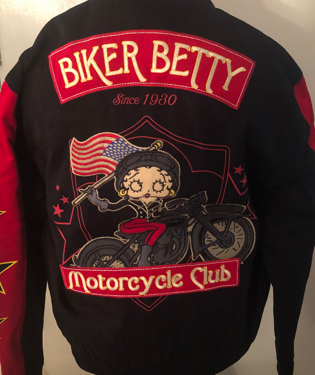Betty boop motorcycle jacket clearance