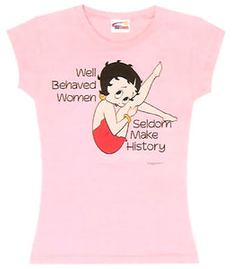 Product Image Betty Boop Well Behaved Women Junior Top