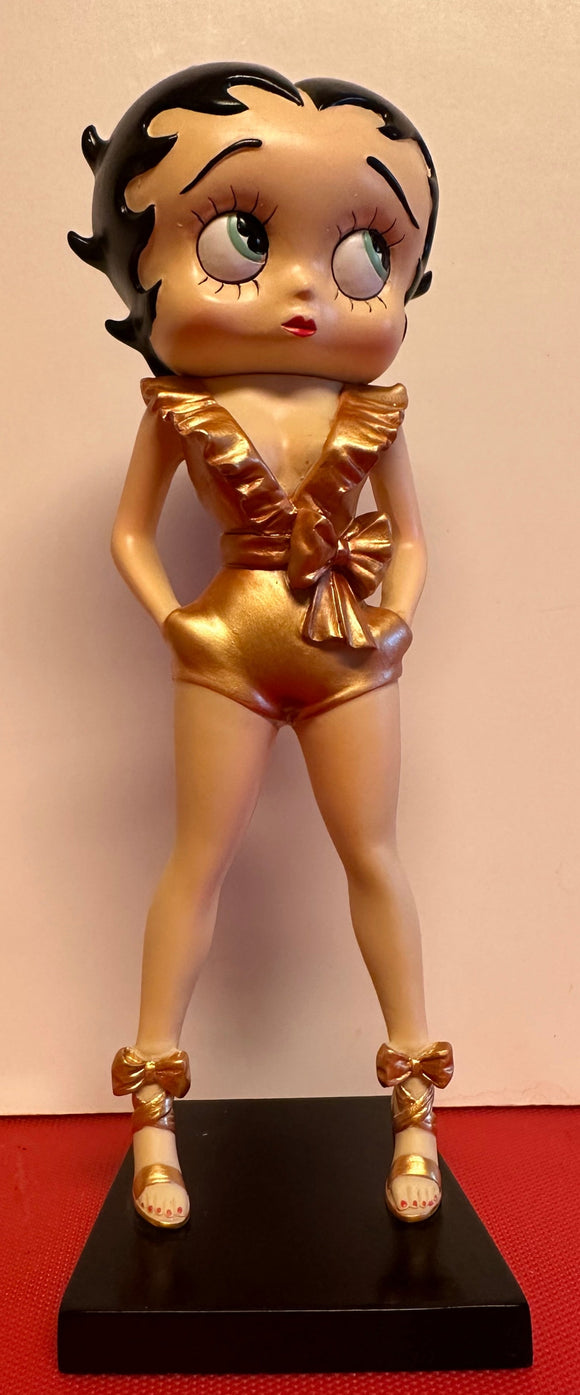 Betty Boop Gold Bow Dress Figurine                      Retired