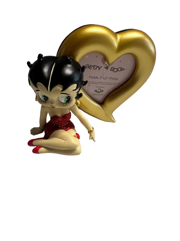 Betty Gold Heart Picture Frame     Retired