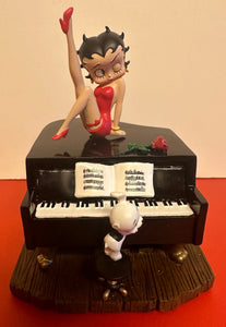 Betty Boop Kick sitting on a piano musical piece                         Rare                           Retired