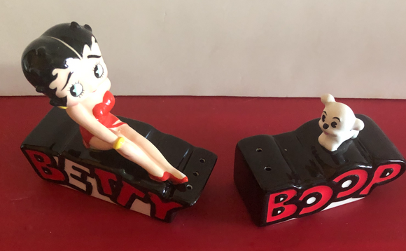 Betty Boop Name Sitter Salt and Pepper  (Retired)