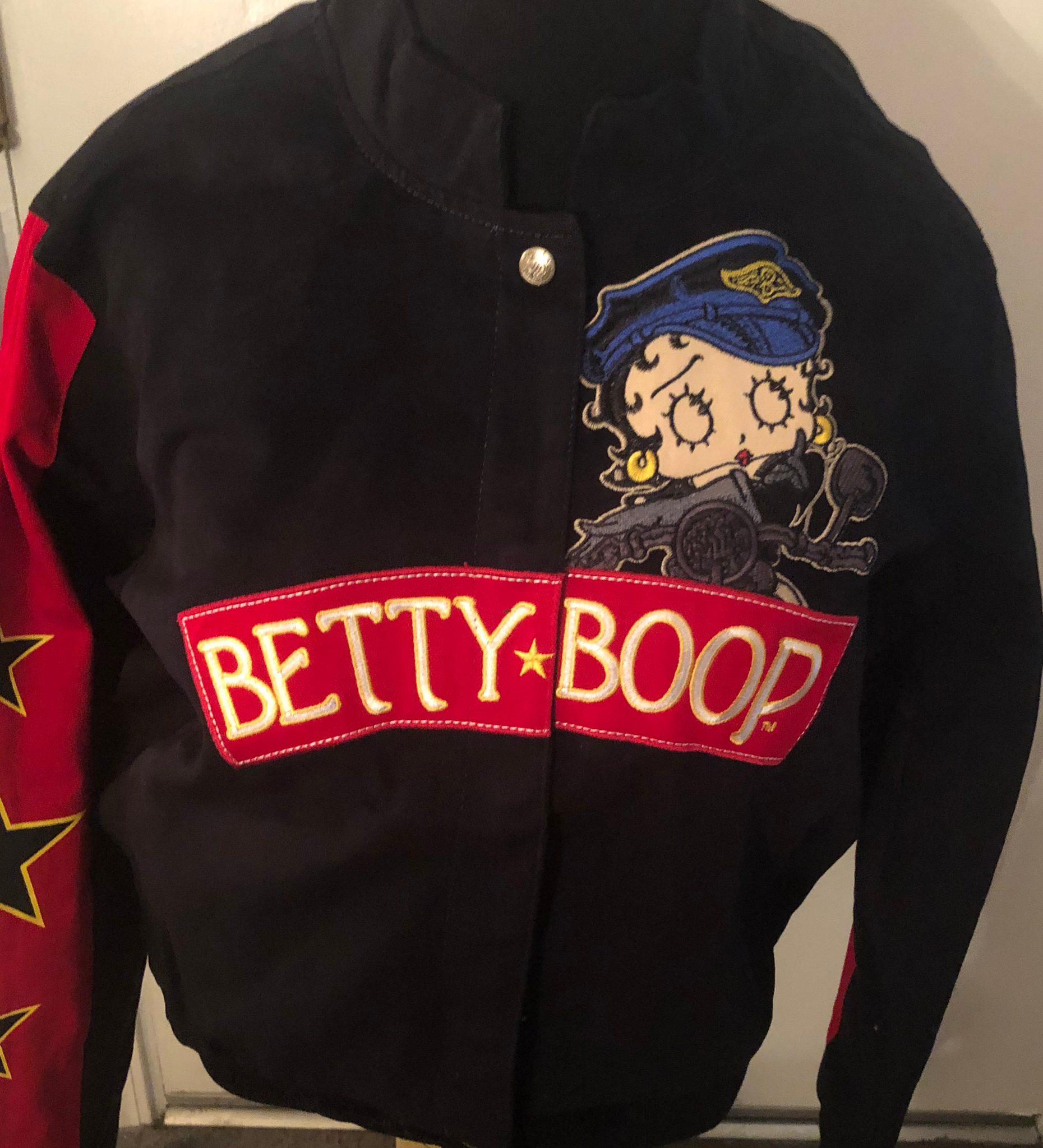 Betty boop motorcycle jacket clearance