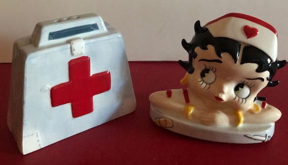 Betty Boop Nurse Salt & Pepper Shakers