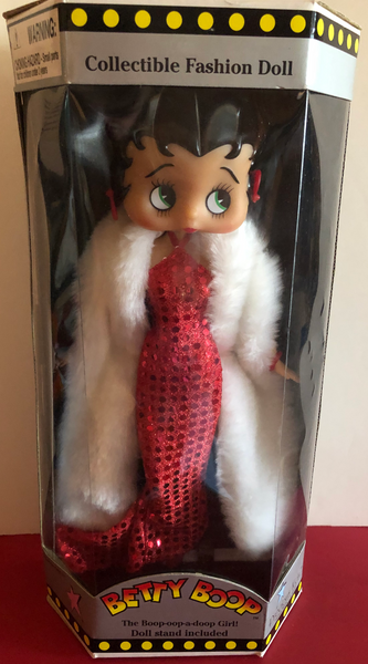 strapless open back dress Betty Boop Red Dress with White Cover – Goodies Galore the Betty Superstore