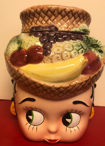 Betty Boop Carman Meranda Fruit Hat Cookie Jar