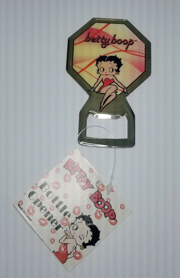 Betty Boop Bottle Opener Octogon Shape Magnetic Retired