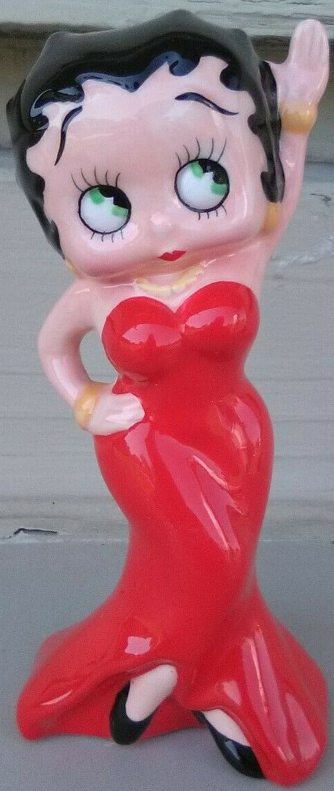 Betty Boop Figure in Long Red Dress