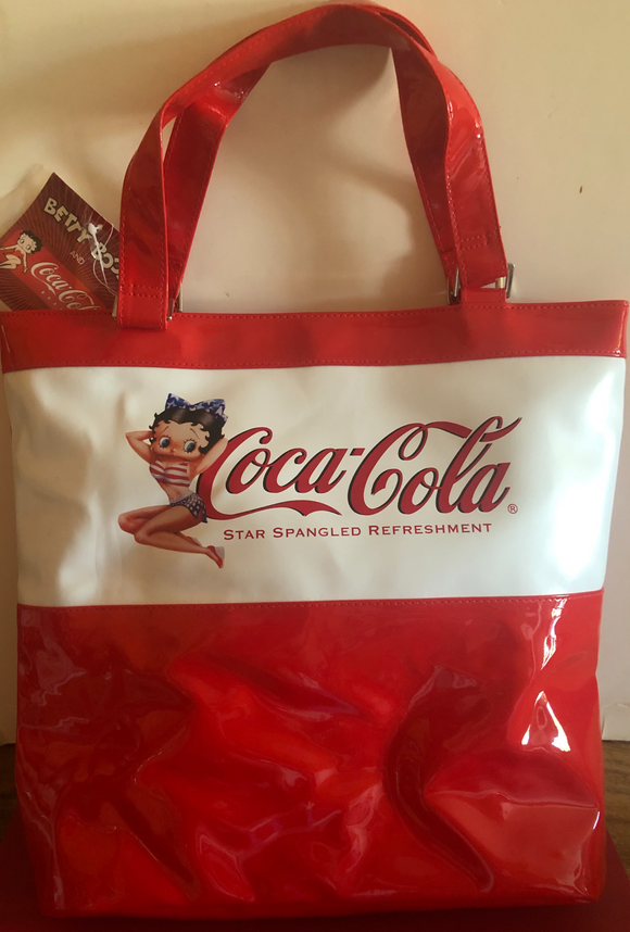 Betty Boop Coke Cola Star Spangled Tote Bag                  Retired