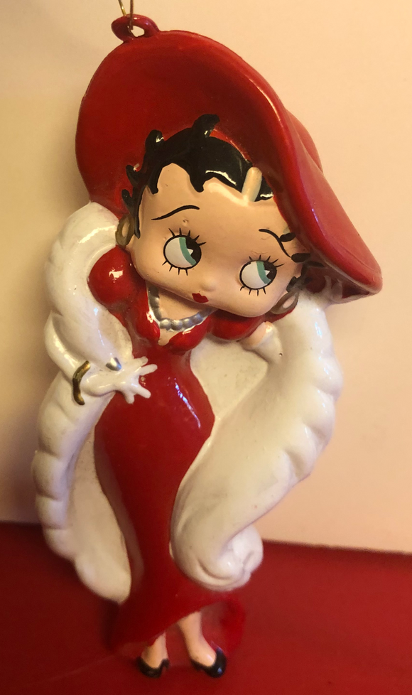 Betty Boop Lady In Red Ornament