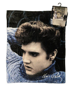 Elvis Throw Blanket "Blue Sweater"                                      New
