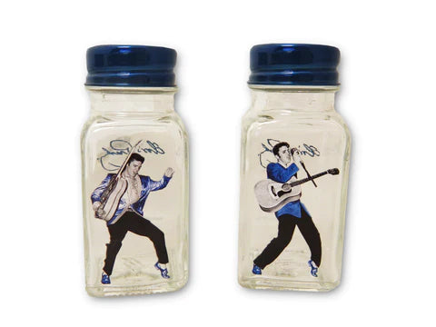 Elvis Salt & Pepper Shakers Blue Suede Shoes                         New