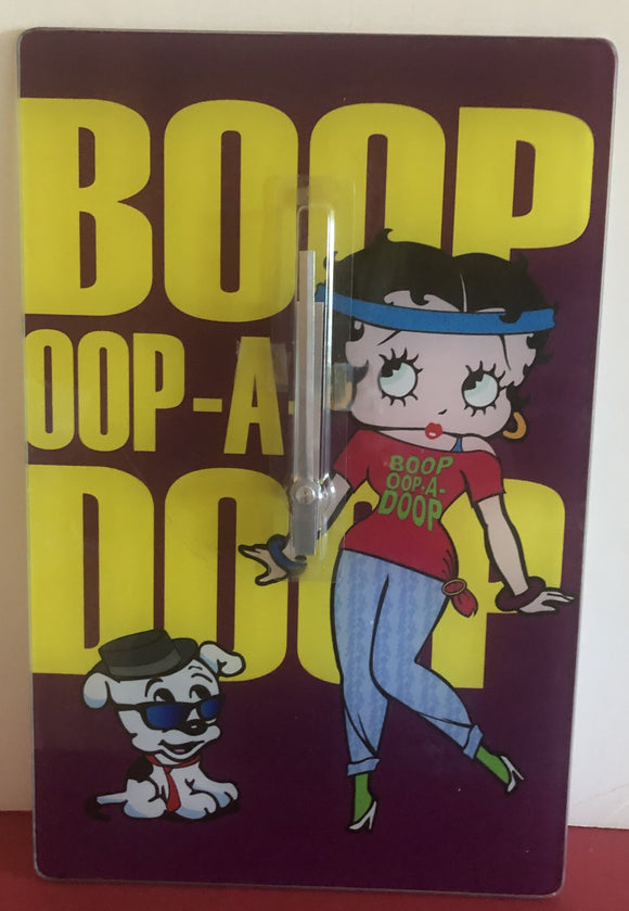 Betty Boop Boop Doop-A Doop Glass Clock   Retired