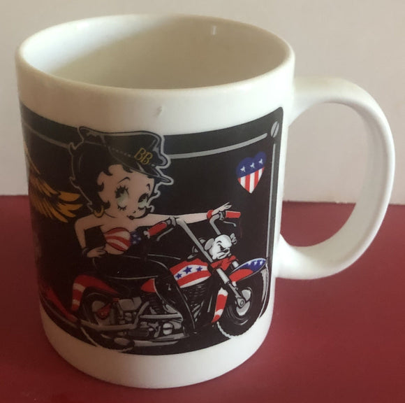 Betty Boop Biker Americana Mug    Retired