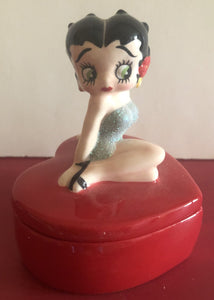 Betty Boop Heart Trinket Box            Retired