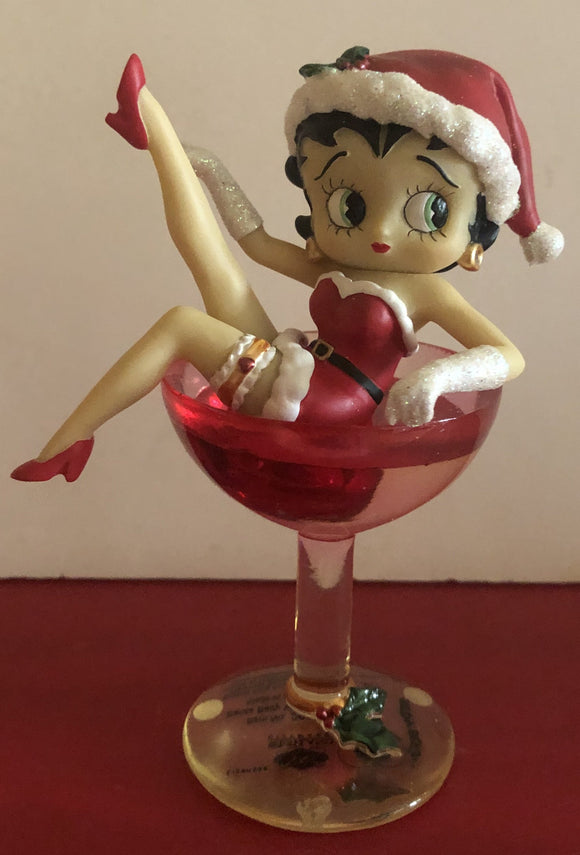 Betty Boop Santa Baby in a Glass                  Retired