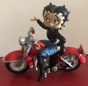 Betty Boop On Motorcycle Figurine            Retired