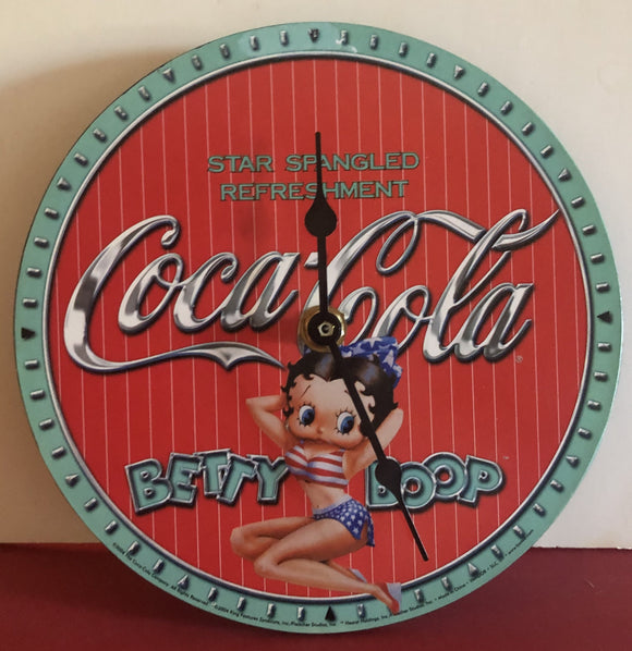 Betty Boop Coca Cola Wall Clock