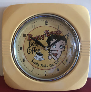 Betty Boop Best Coffee Metal Wall Clock           Retired