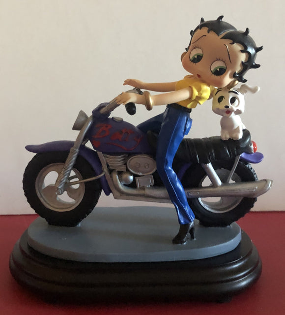 Betty Boop Purple Motorcycle Tank Biker Betty      Retired