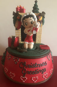 Betty Boop Christmas Musical Figurine             Retired