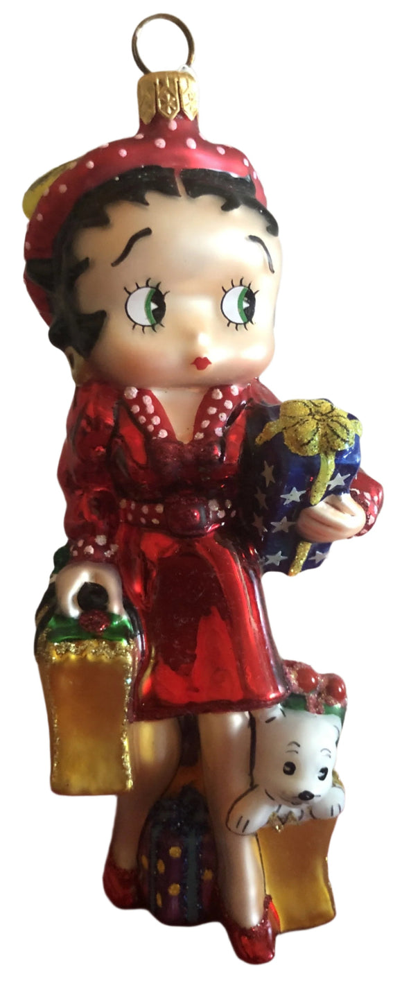 Polonaise Shopper Betty Boop Ornament            Retired - Very hard to find