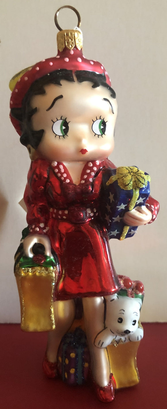 Polonaise Shopper Betty Boop Ornament            Retired - Very hard to find