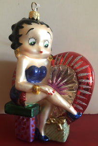 Polonaise Betty Boop on Heart Ornament                 Retired    Hard to find