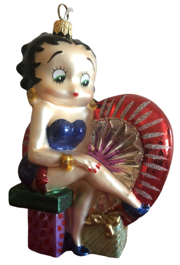 Polonaise Betty Boop on Heart Ornament                 Retired    Hard to find