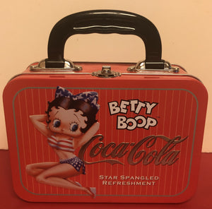 Betty Boop Coca Cola Americana Tin Tote                   Retired