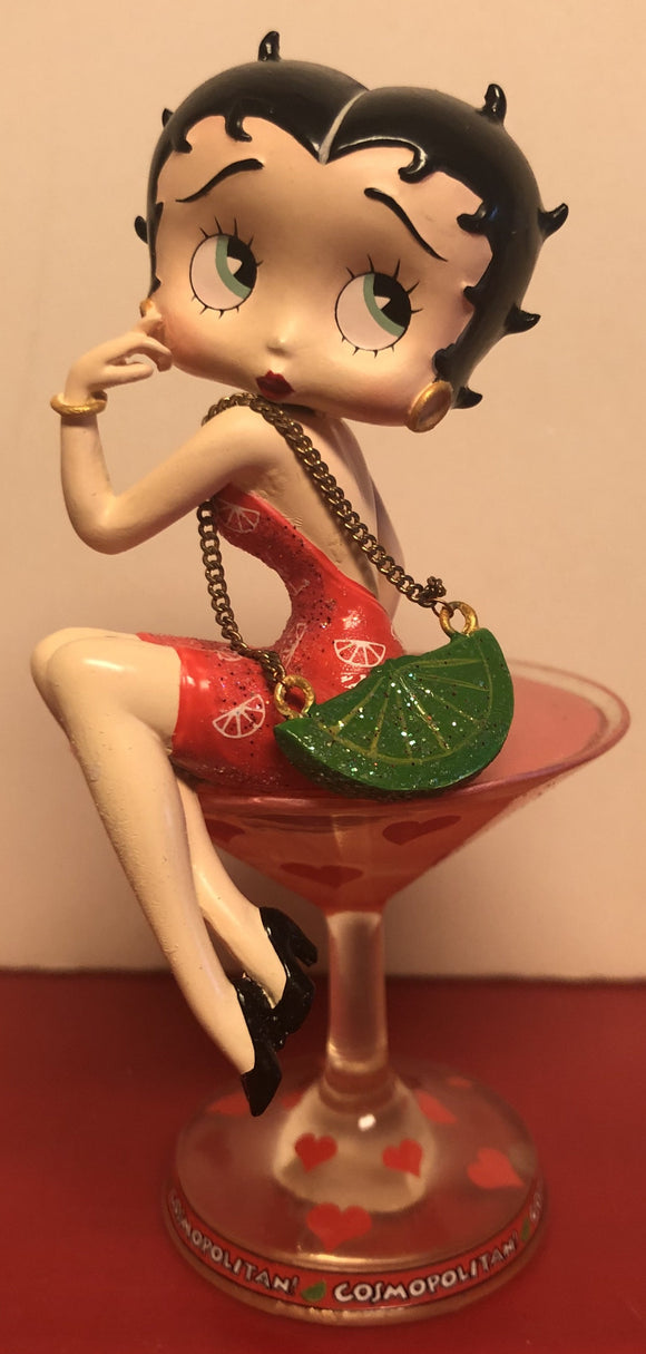 Betty Boop Danbury Mint Cosmopolitan Betty Figurine                Retired