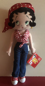 Betty Boop Country Girl Poseable Cloth Doll                       Retired