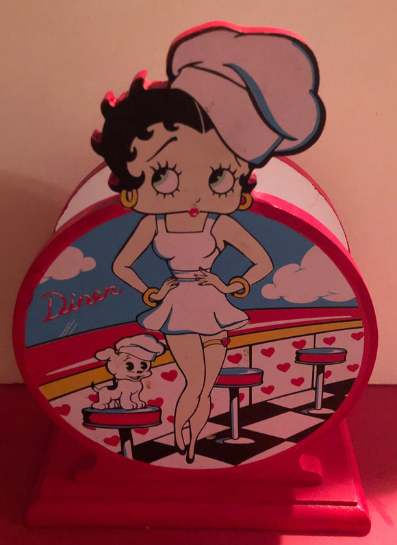 Betty Boop Diner Napkin Holder                                Retired