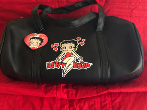 **NEW**  Betty Boop Duffle Bag with Betty Sitting On Her Name