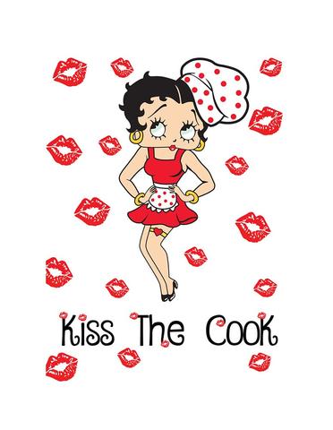 Betty Boop Magnet Kiss The Cook