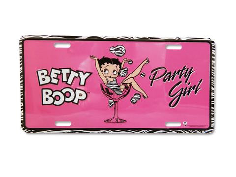 Betty Boop License Plate Party Girl 