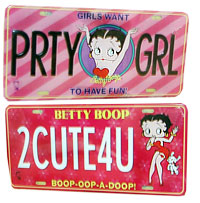 Product Image Betty Boop License Plate