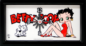 Betty Boop White Clock