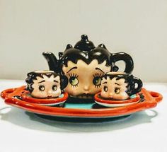 Betty Boop Mini Tea Set                                    Retired