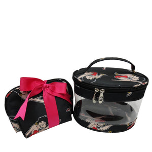 Betty Boop Polyester Cosmetic Set, Betty Faces 3 piece set.