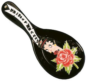 Betty Boop Biker Spoon Rest Retired