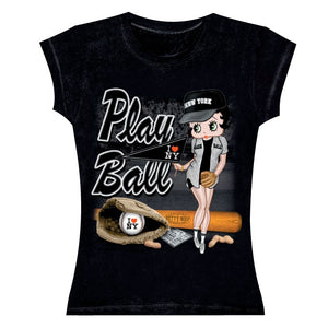 Betty Boop Play Ball I Love New York