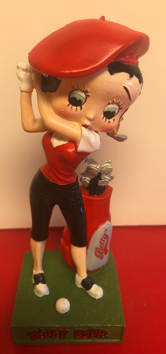 Betty Boop Golfer on Green Figurine